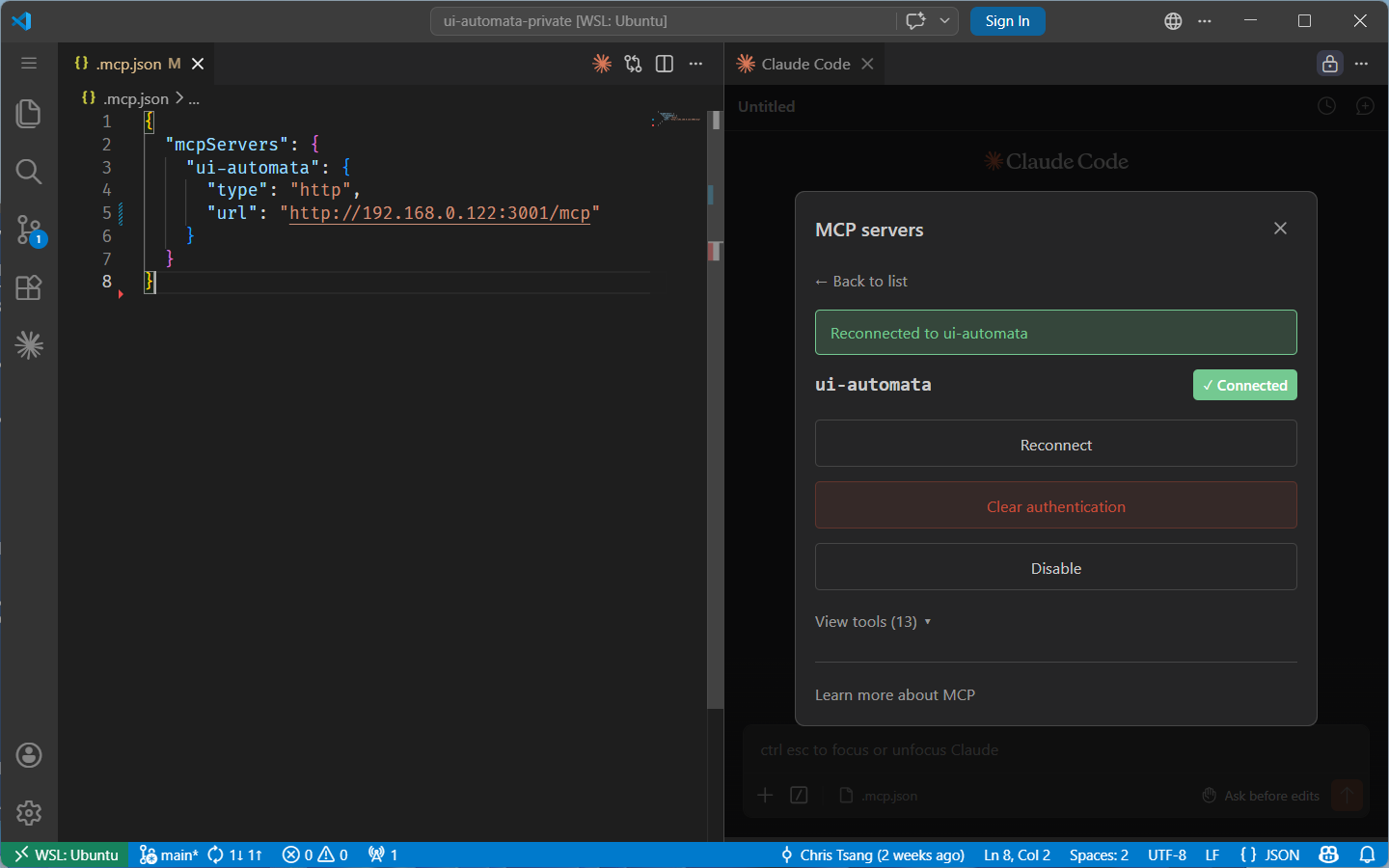 Claude Code inside VS Code
